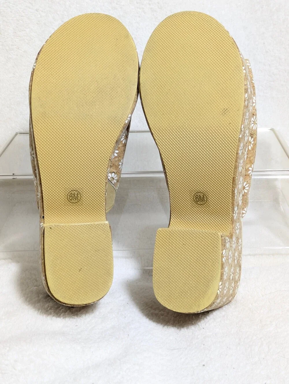 Womens Beach By Matisse Floral Cork Platform Slip On Sandals Summer Festival  6
